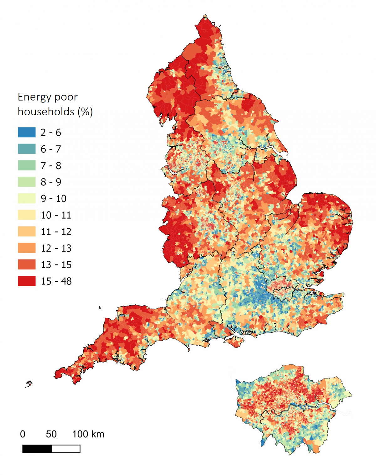 Figure 3: energy poor households in lower super-output areas